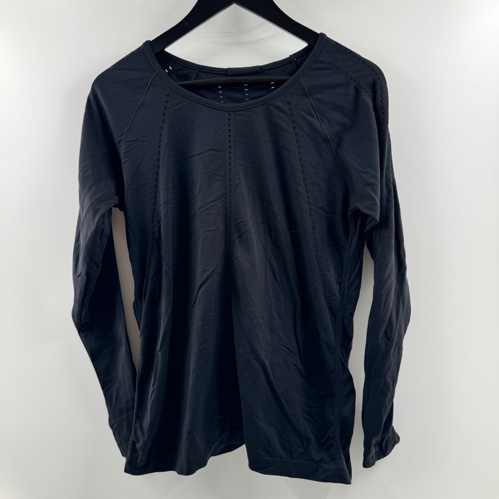 Athleta Women’s Black Long Sleeve Scoop Neck Top Size XL